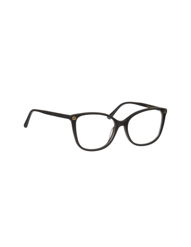 Gucci Gg0026O 001 Square Oftalmico Negro Dorado Original