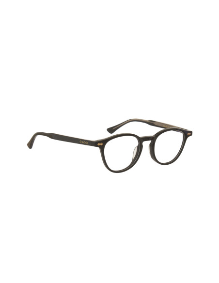 Gucci GG0187O 001 Round Shape Oftalmico Negro Plateado