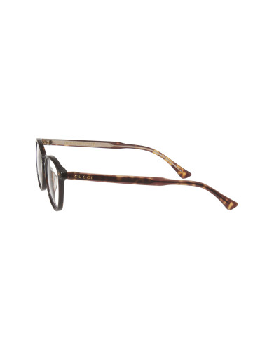 Gucci GG0187O 006 Round Shape Oftalmico Carey Cafe