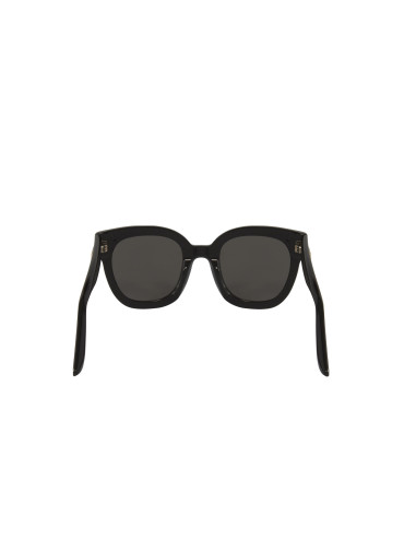 Gucci Gg0208s 002 Square Oversized Negro Plata Espejo | ...