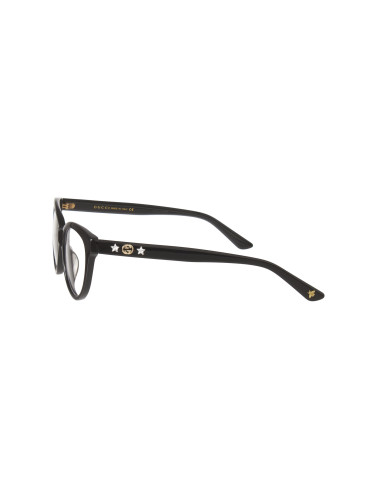 Gucci GG0211OA 001 Round Eye Cat Negro Dorado