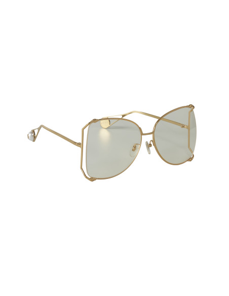 Gucci GG0252S 001 Square Shape Ambar Transparente