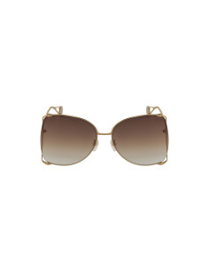 Gucci GG0252S 003 Square Shape Cafe degradado Dorado 2