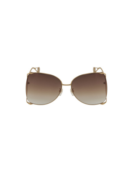 Gucci GG0252S 003 Square Shape Cafe degradado Dorado