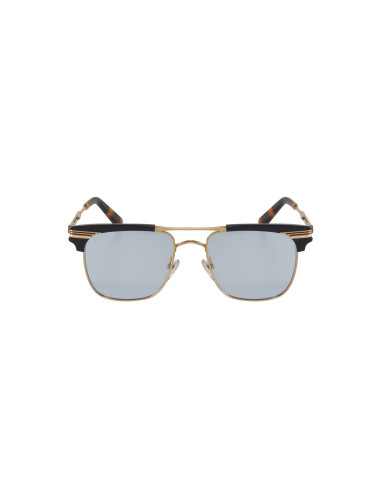 Gucci Gg0287s 006 Clubmaster Gris Transparente Dorado Original | Sunnies.uno