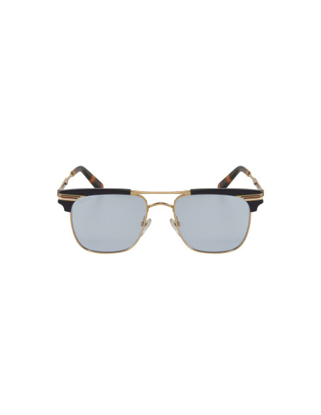 Gucci Gg0287s 006 Clubmaster Gris Transparente Dorado Original | Sunnies.uno