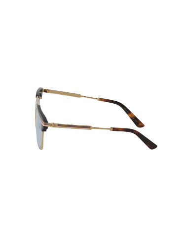 Gucci Gg0287s 006 Clubmaster Gris Transparente Dorado Original | Sunnies.uno