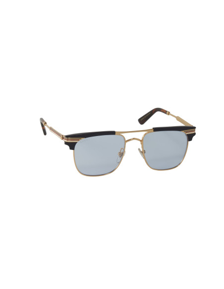 Gucci Gg0287s 006 Clubmaster Gris Transparente Dorado Original | Sunnies.uno