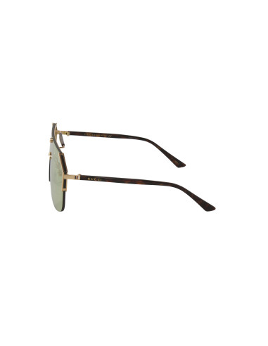 Gucci GG0291S 005 New Aviator Square Verde Carey