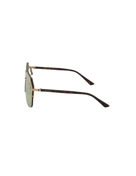 Gucci GG0291S 005 New Aviator Square Verde Carey