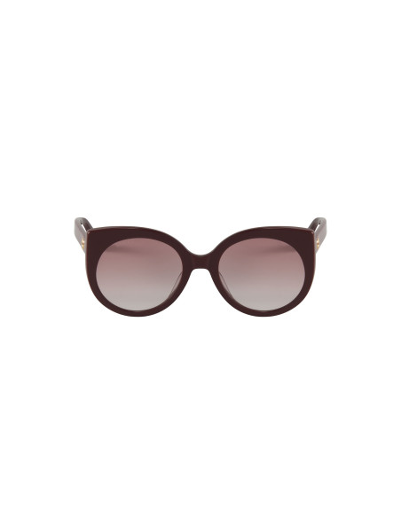 Gucci Gg0325S 007 Round Acetato Vino Degradado | Sunnies.uno