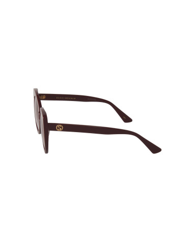 Gucci Gg0325S 007 Round Acetato Vino Degradado | Sunnies.uno