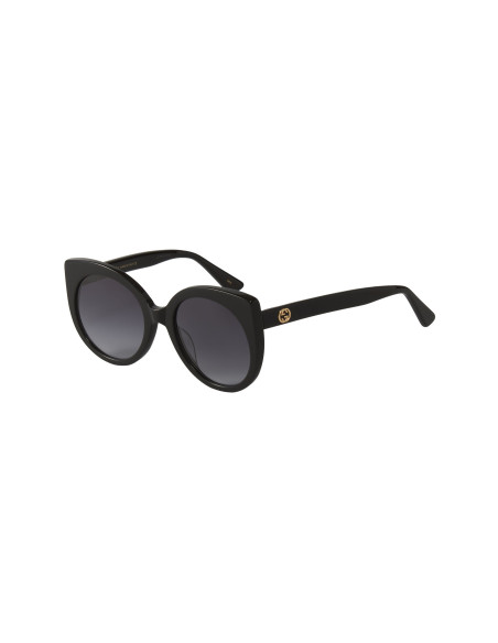 Gucci Gg0325S 001 Round Acetato Negro Gris Dorado