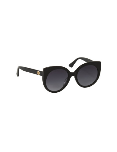 Gucci Gg0325S 001 Round Acetato Negro Gris Dorado
