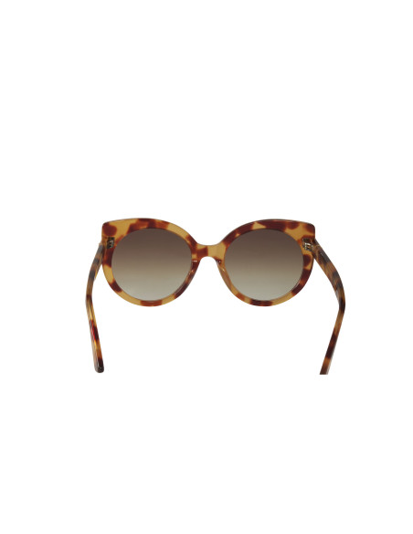 Gucci Gg0325S 006 Round Acetato Carey Cafe degradado | Sunnies.uno