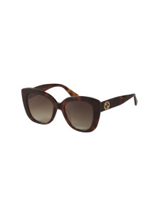 Gucci Gg0327S 002 Square Overseized Carey Cafe degradado | Sunnies.uno