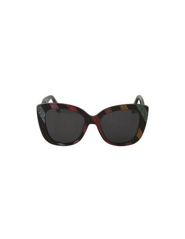 Gucci Gg0327S 003 Square Overseized Negro Rojo Azul | Sunnies.uno