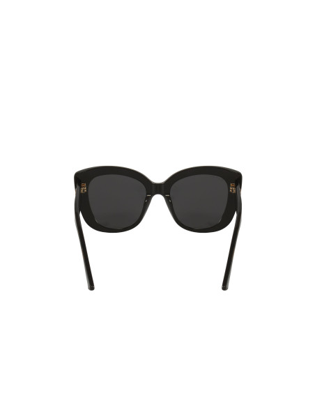 Gucci Gg0327S 003 Square Overseized Negro Rojo Azul | Sunnies.uno