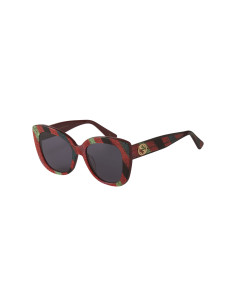Gucci Gg0327S 005 Square Overseized Rojo Azul Negro | Sunnies.uno