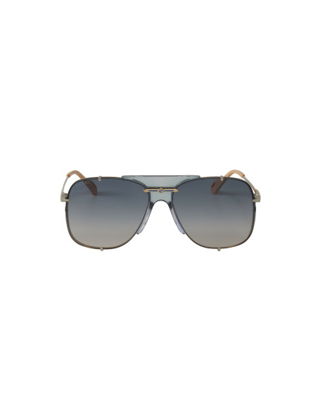 Gucci GG0739S 003 Square Shape Aviator Azul Dorado