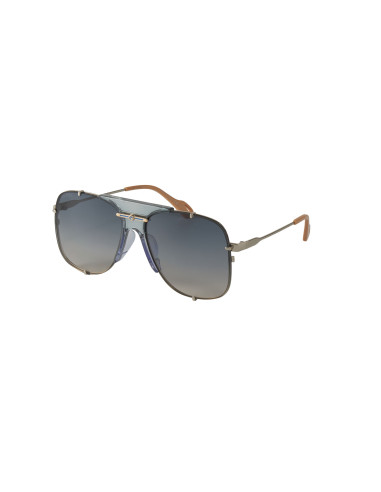 Gucci GG0739S 003 Square Shape Aviator Azul Dorado