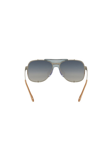 Gucci GG0739S 003 Square Shape Aviator Azul Dorado