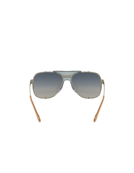 Gucci GG0739S 003 Square Shape Aviator Azul Dorado
