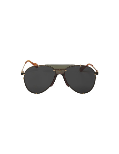 Gucci Gg0740S 001 Aviator Metal Gris Carey Dorado Original | Sunnie...