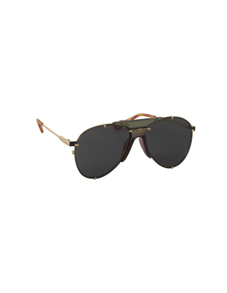 Gucci Gg0740S 001 Aviator Metal Gris Carey Dorado Original | Sunnie...