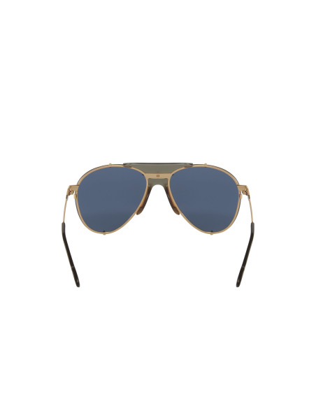 Gucci Gg0740S 002 Aviator Metal Azul Transparente Dorado | Sunnies.uno