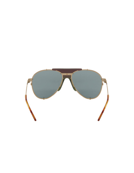 Gucci Gg0740S 004 Aviator Metal Rosa Transparente Dorado | Sunnies.uno