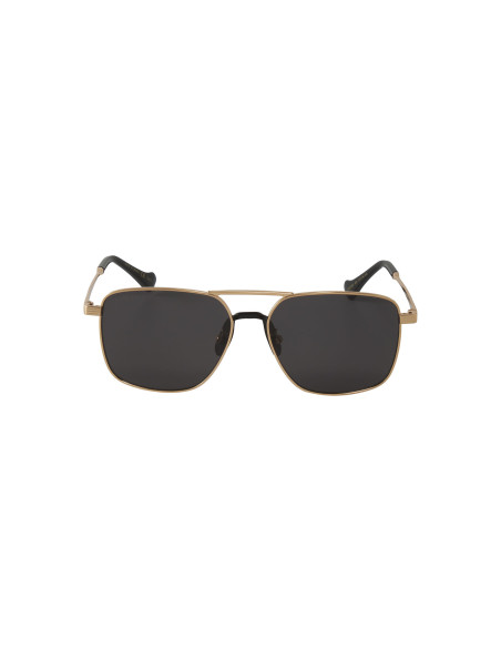 Gucci GG0743S 001 Aviator Square Metal Negro Dorado | Sunnies.uno