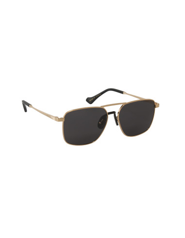 Gucci GG0743S 001 Aviator Square Metal Negro Dorado | Sunnies.uno