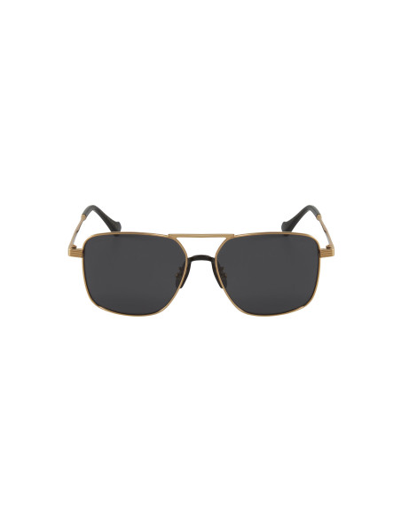 Gucci GG0743S 002 Aviator Square Metal Cafe Dorado | Sunnies.uno