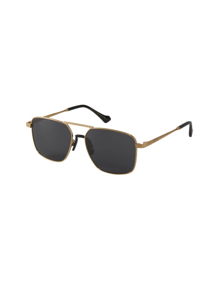 Gucci GG0743S 002 Aviator Square Metal Cafe Dorado | Sunnies.uno