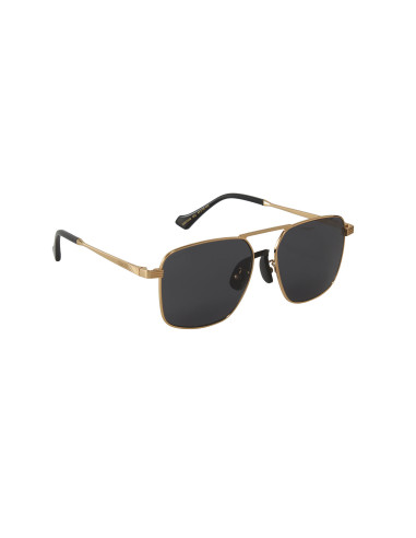 Gucci GG0743S 002 Aviator Square Metal Cafe Dorado | Sunnies.uno