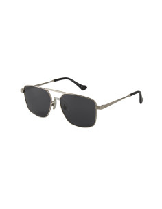 Gucci GG0743S 005 Aviator Square Metal Negro Plateado | Sunnies.uno