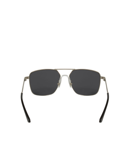 Gucci GG0743S 005 Aviator Square Metal Negro Plateado | Sunnies.uno