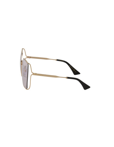 Gucci Gg0817S 007 Geometric Shape Lila Transparente Dorado