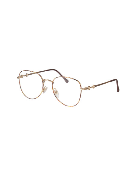 Gucci GG880O 005 Oftalmico Round Shape Dorado Carey Original