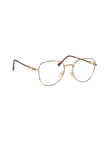 Gucci GG880O 005 Oftalmico Round Shape Dorado Carey Original
