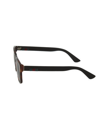 Gucci Gg0008S 006 Square Shape Acetato Carey negro Mate | Sunnies.uno
