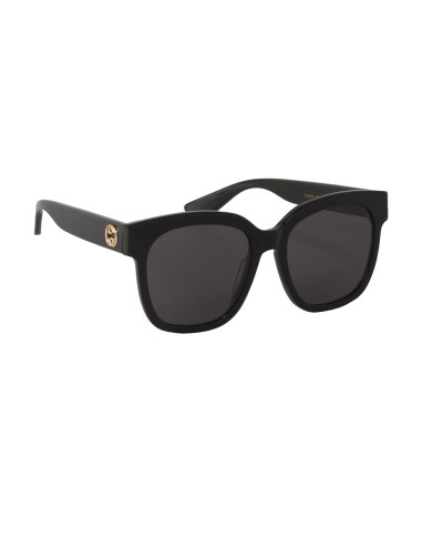 Gucci GG0034S 001 Square Shape Black Gold Original