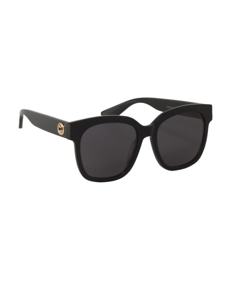Gucci GG0034S 001 Square Shape Black Gold Original