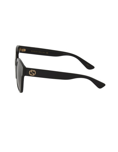 Gucci GG0034S 001 Square Shape Black Gold Original