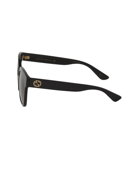 Gucci GG0034S 001 Square Shape Black Gold Original