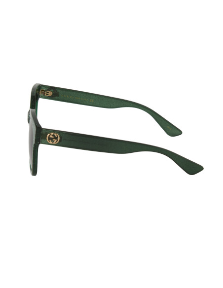 Gucci GG0034S 007 Square Shape Green Glitter Original