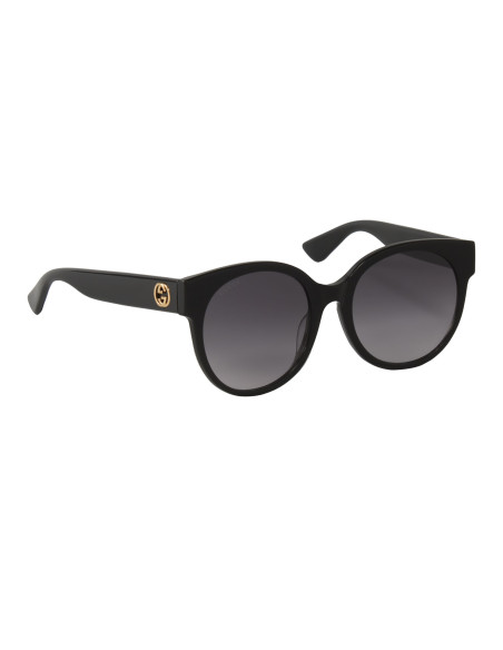 Gucci Gg0035s 001 Round Shape Negro Gris Degradado