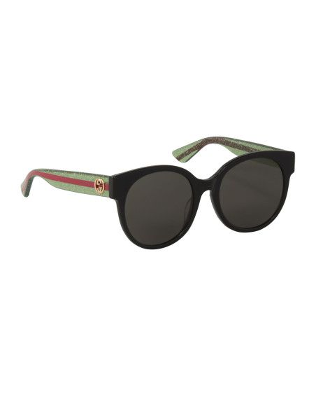 Gucci Gg0035s 002 Round Shape Negro Verde
