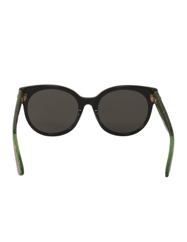 Gucci Gg0035s 002 Round Shape Negro Verde